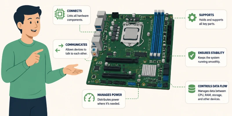 how does a motherboard work?